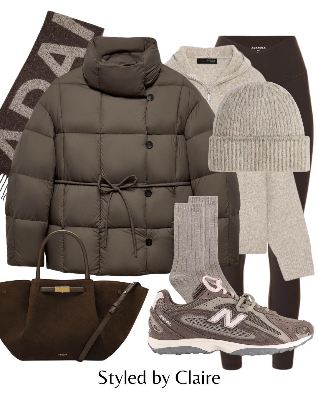 CINCHED WAIST PUFFER🐻
Tags: Zara khaki coat jacket cozy knit hoodie beige beanie H&M adanola leggings new balance 204L pink laces demellier London suede tote bag mocha scarf fashion winter inspo outfit ideas chic women’s style city break capsule wardrobe basics trending trainers Black Friday 

#LTKwinter #LTKshoes #LTKstyletip