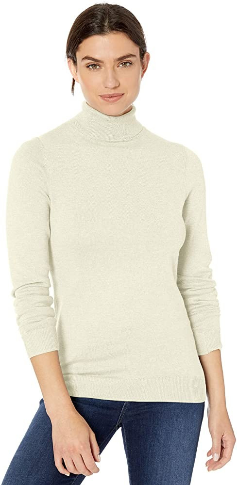 Amazon Essentials Women's Classic-Fit Lightweight Long-Sleeve Turtleneck Sweater | Amazon (US)