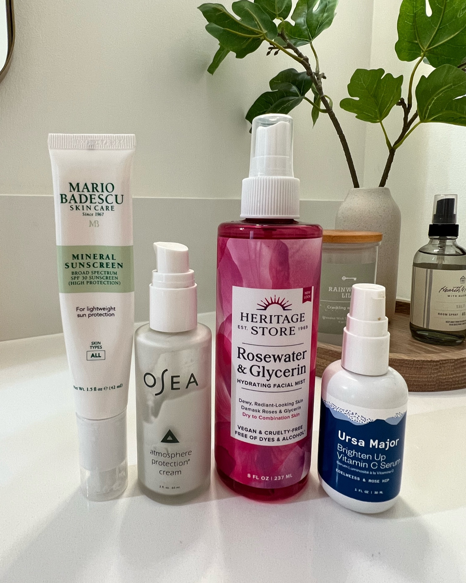morning skincare lineup!