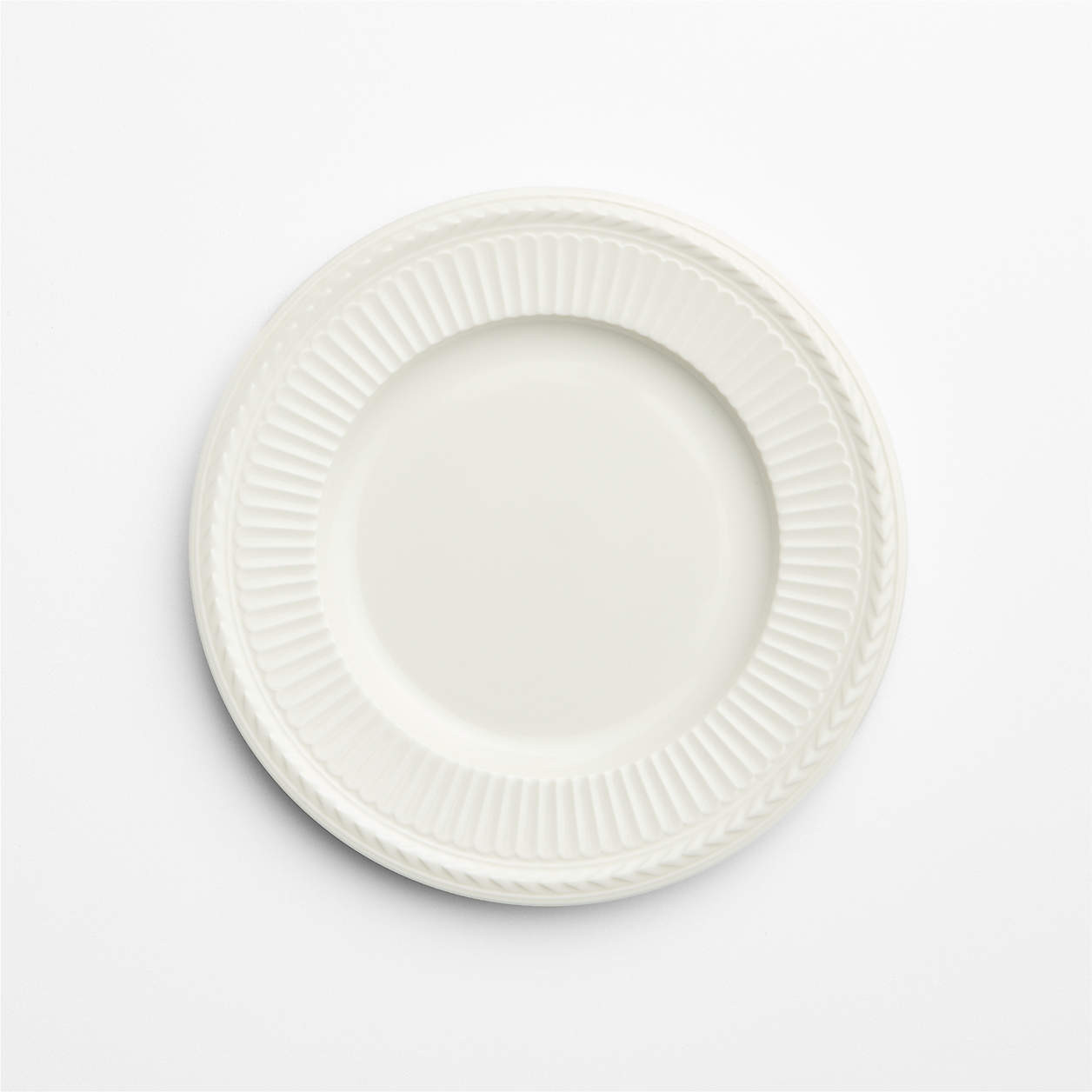 Cotswold Cream Porcelain Salad Plate | Crate & Barrel | Crate & Barrel