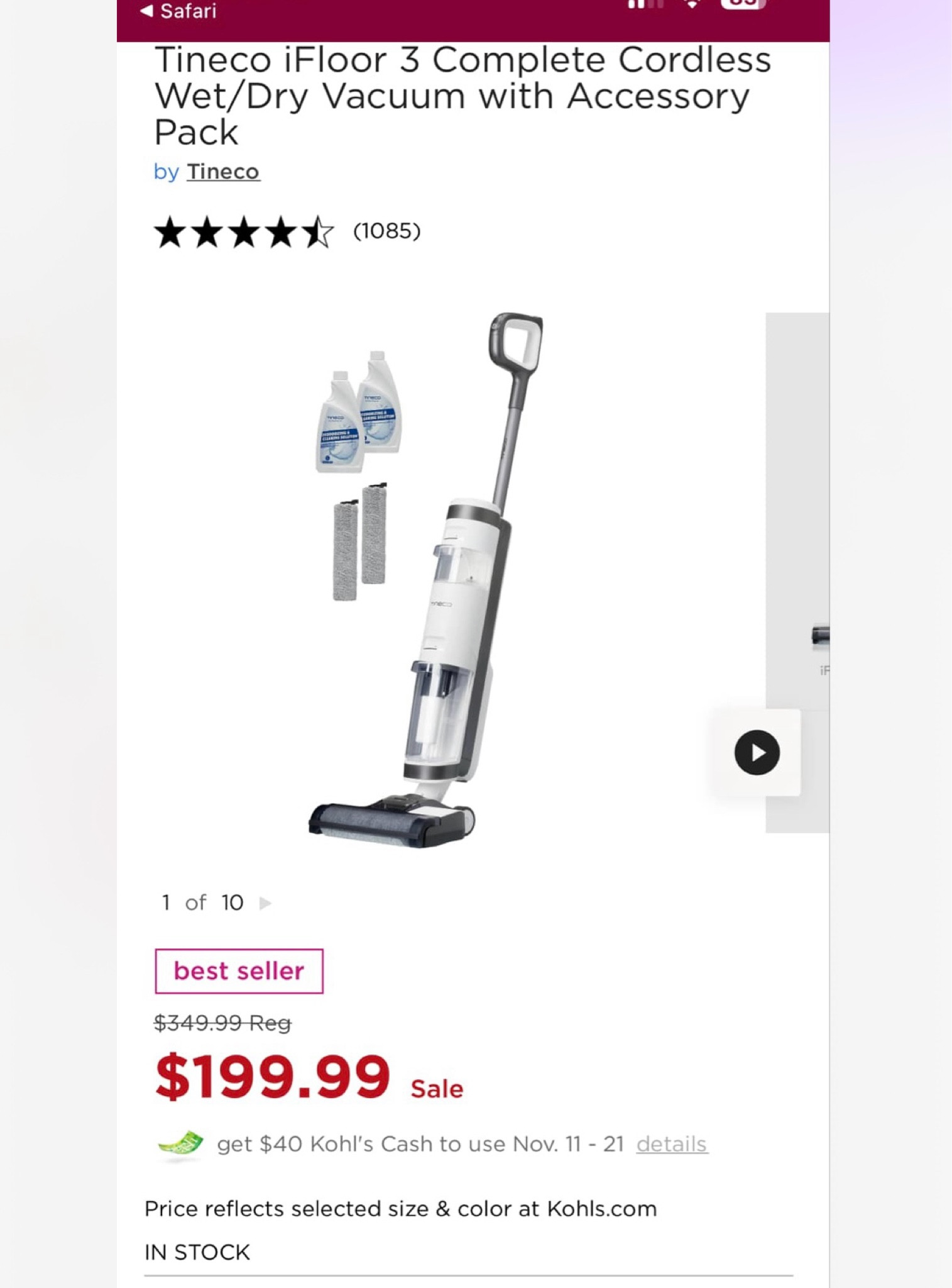 Tineco on an amazing deal at kohls! 

#LTKGiftGuide #LTKSaleAlert #LTKHoliday