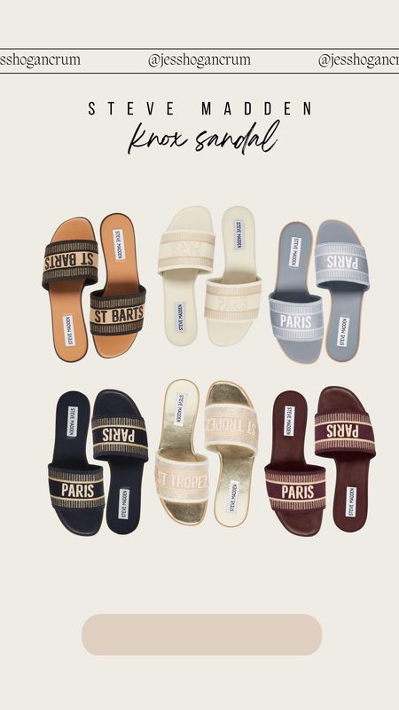 Sharing Steve Madden Knox Sandal perfect for spring! (get 20% off with code JESSCRUM — size up 1/2 size)

Slide sandal, Steve Madden, look for less, neutral sandal, summer outfits, spring outfits, casual style 

#LTKunder50 #LTKunder100 #LTKFind