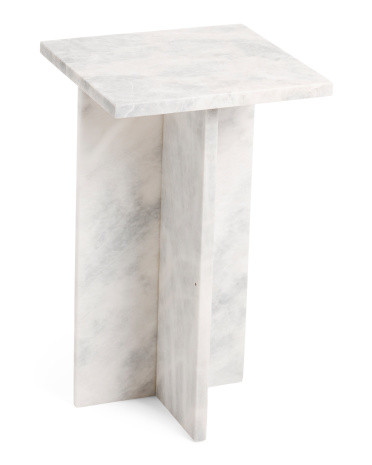 24in Solid Marble Accent Table | Furniture & Lighting | Marshalls | Marshalls