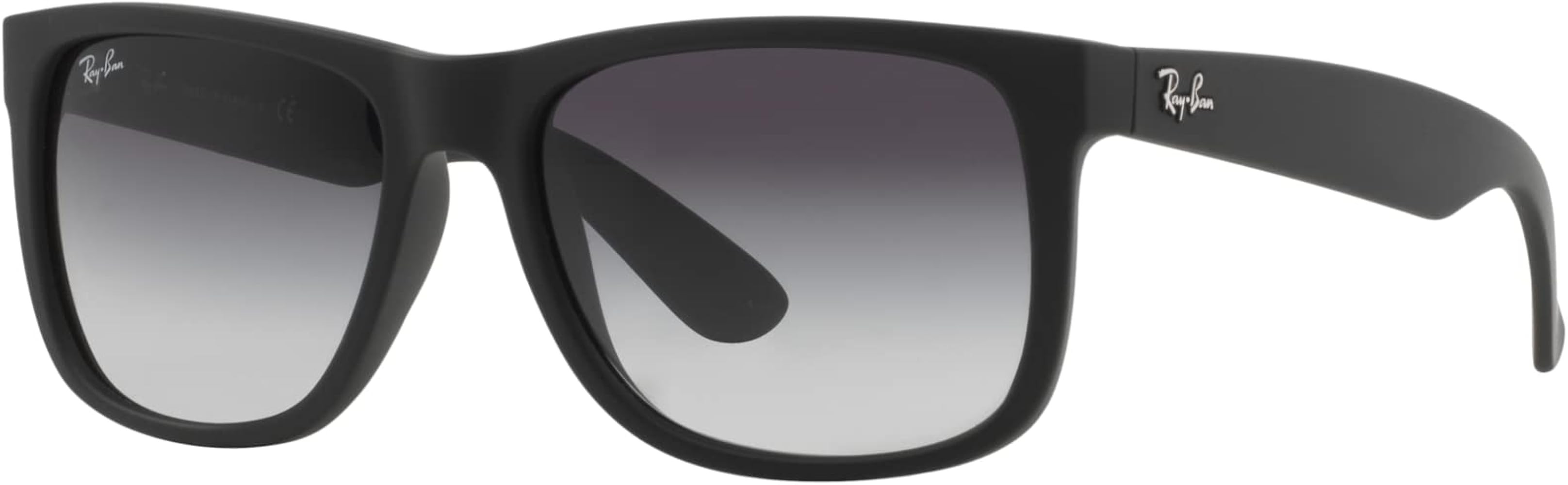Ray-Ban Justin New Sunglasses (54 mm, Matte Black Frame Black Lens) | Amazon (US)