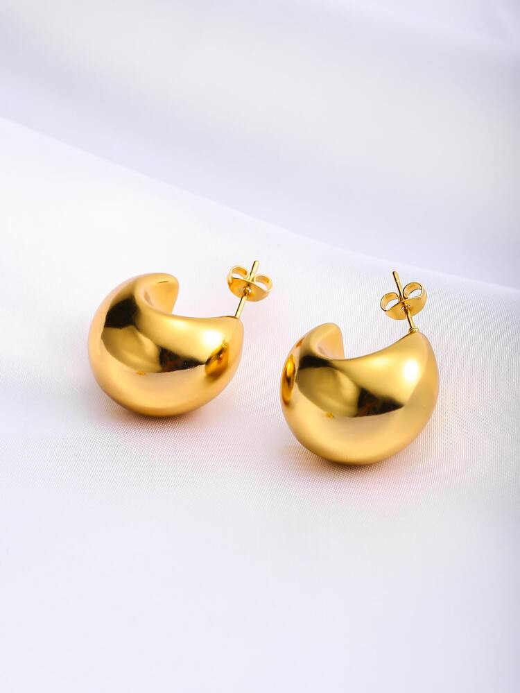 Minimalist Cuff Hoop Earrings | SHEIN