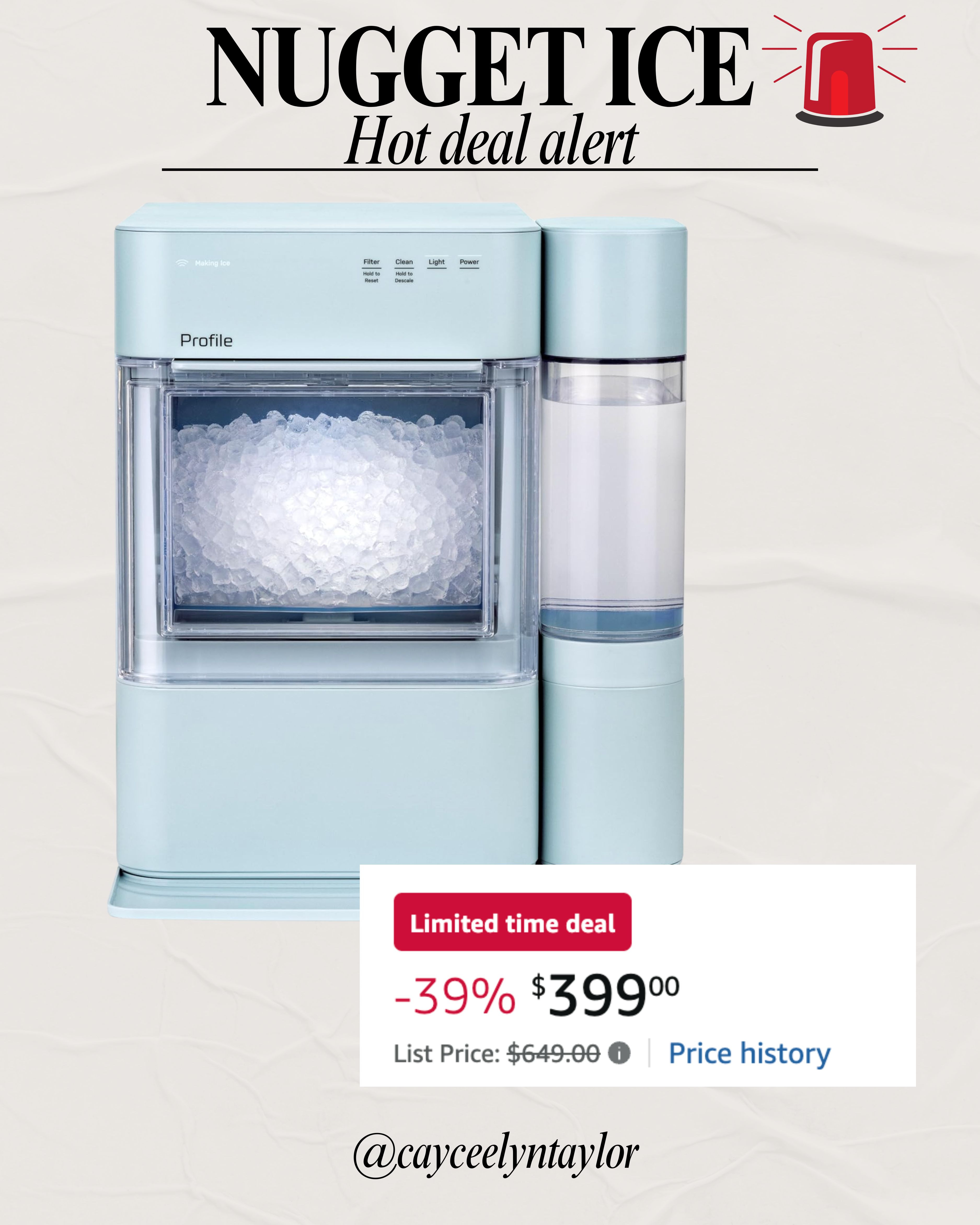 NUGGET ICE MAKER is currently 40% off! Comes in 3 colors! 

#LTKSaleAlert #LTKGiftGuide