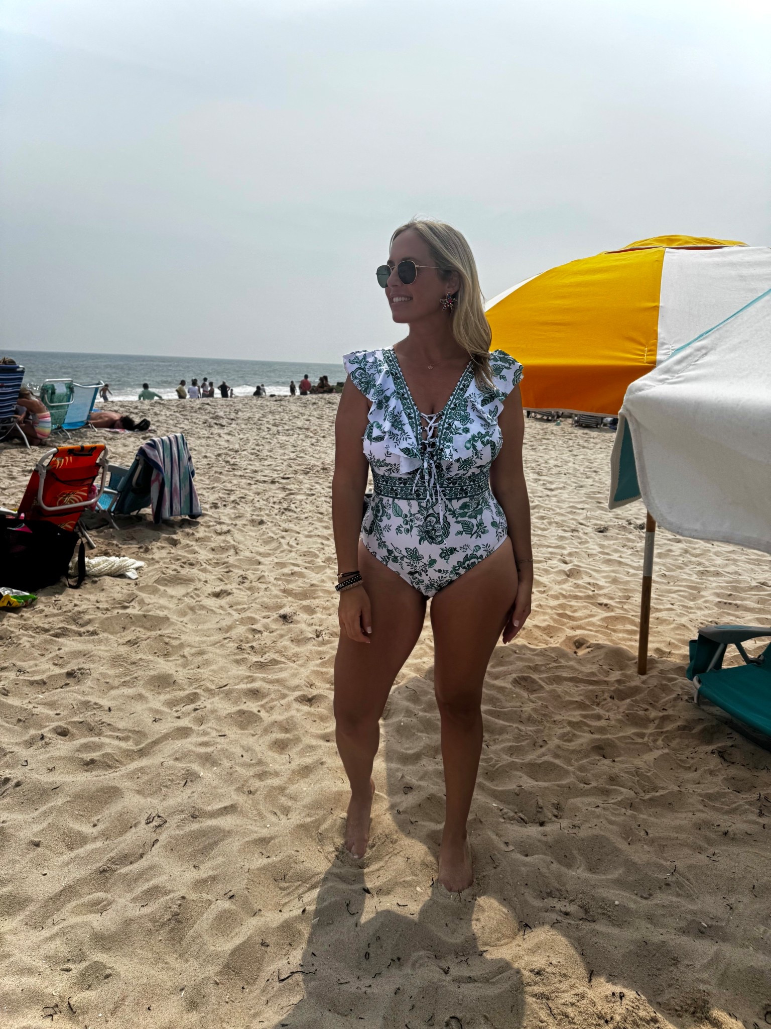 Hamptons beach day outfit 

#LTKMidsize #LTKFindsUnder50 #LTKSwim