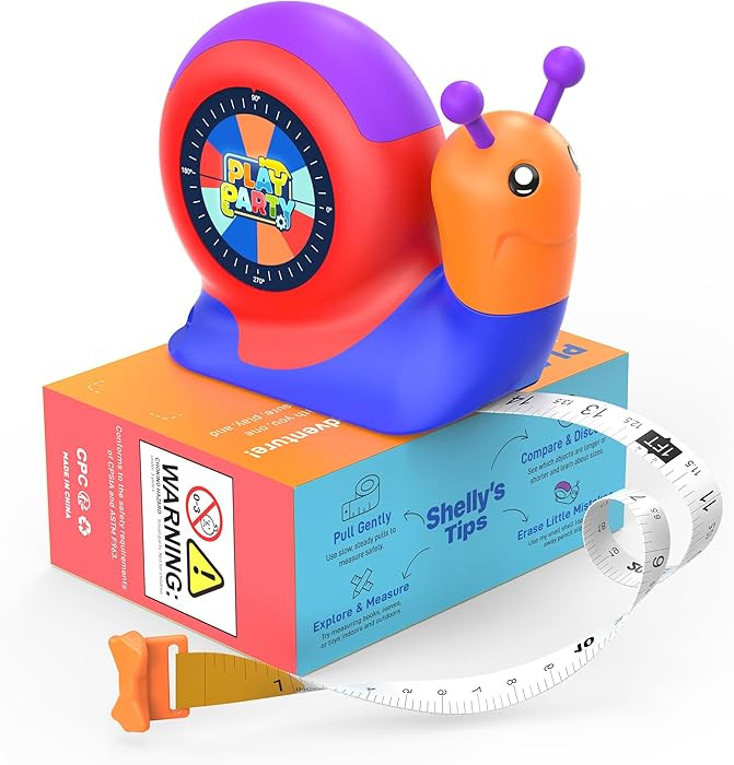 8ft Tape Measure for Kids, STEM Educational Tool with Level, Protractor and Eraser, Retractable S... | Amazon (US)