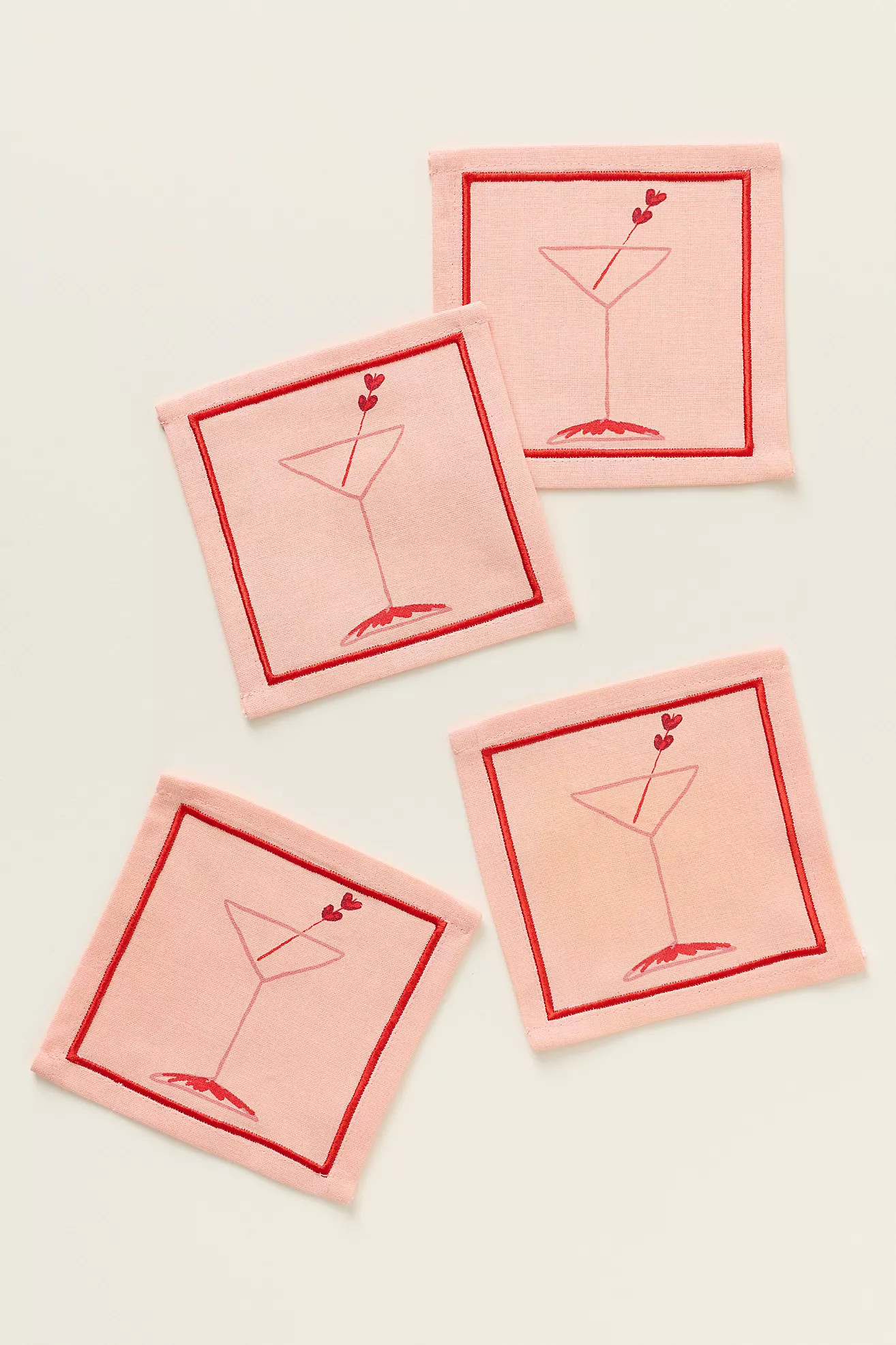 Be My Valentini Cocktail Napkins, Set of 4 | Anthropologie (US)