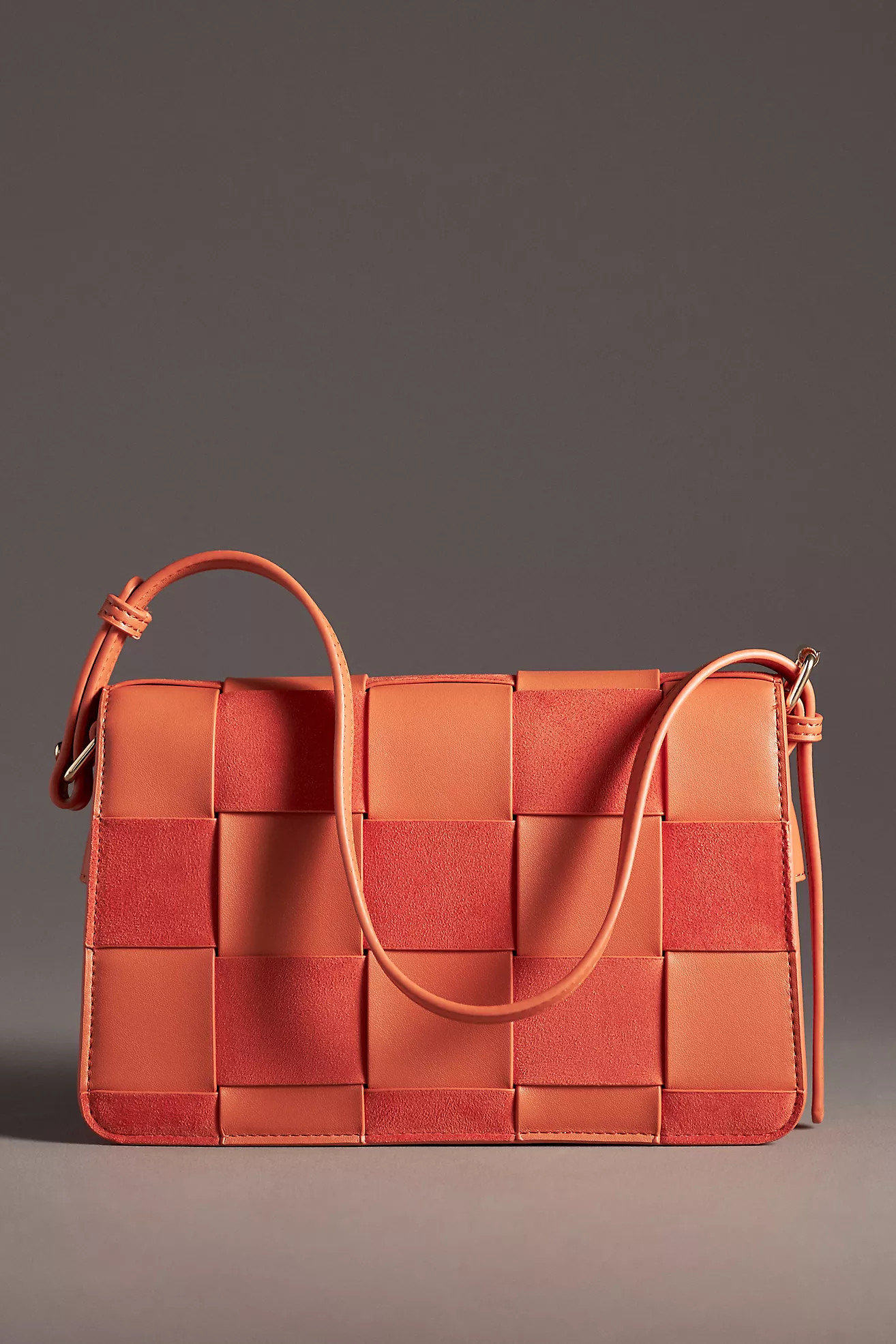 Faux-Suede Woven Shoulder Bag | Anthropologie (US)