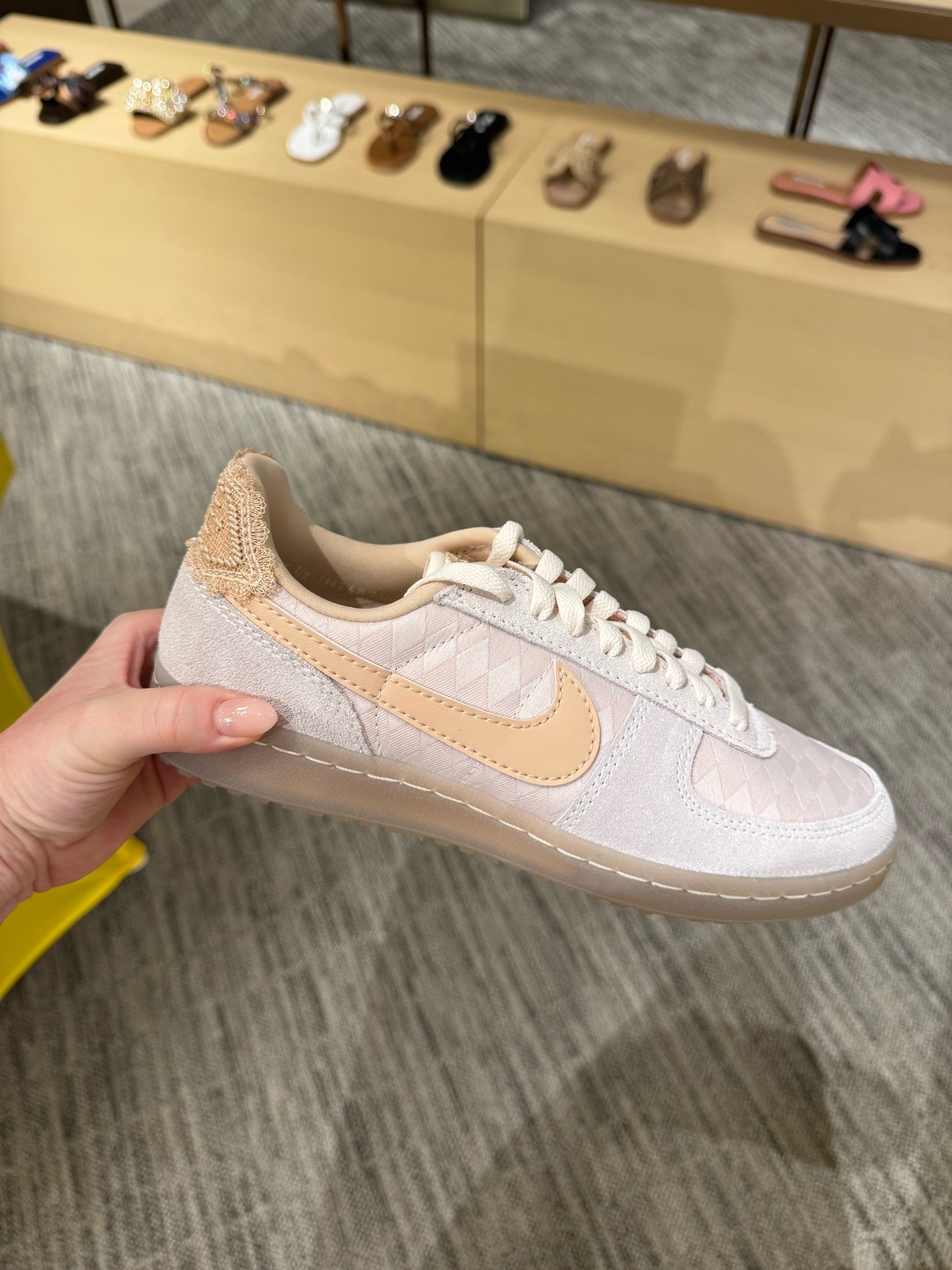 These Nike tennis shoes are a unique find! Love the lace detailing on the back 

Nordstrom Anniversary Sale
Women’s sneakers 
Tennis Shoesn

#LTKSaleAlert