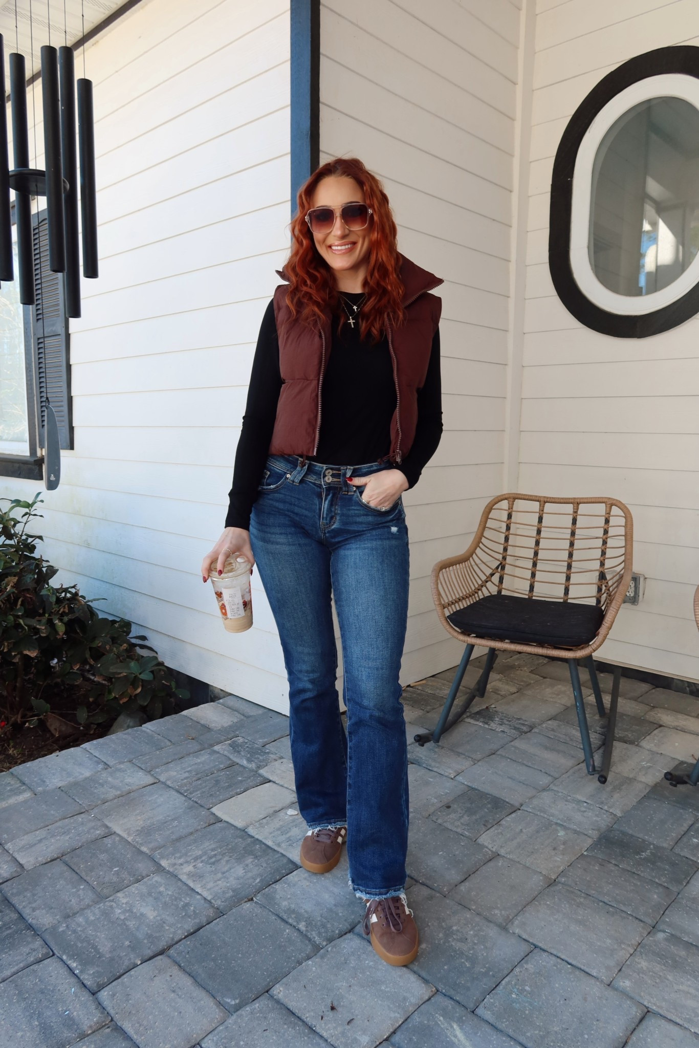 Finally cold enough to break out the winter fashion in Florida ☀️

Wearing size small in top and vest. Size 25 in jeans ✨ 

#amazonfashion #kancan #winteroutfit #newyears 

#LTKActive #LTKFindsUnder100 #LTKU
