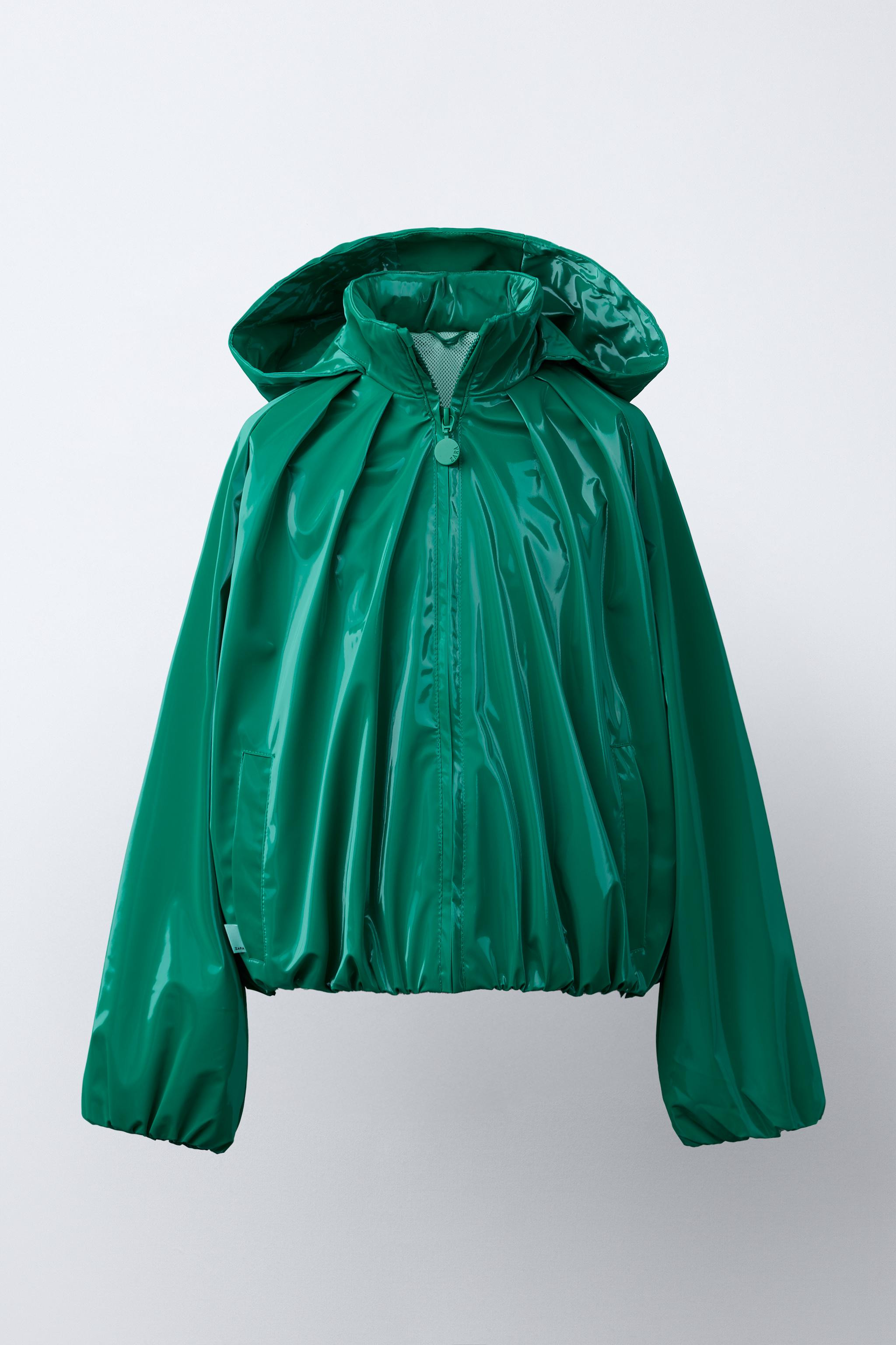 SHINY WATER-RESISTANT RAINCOAT | Zara US