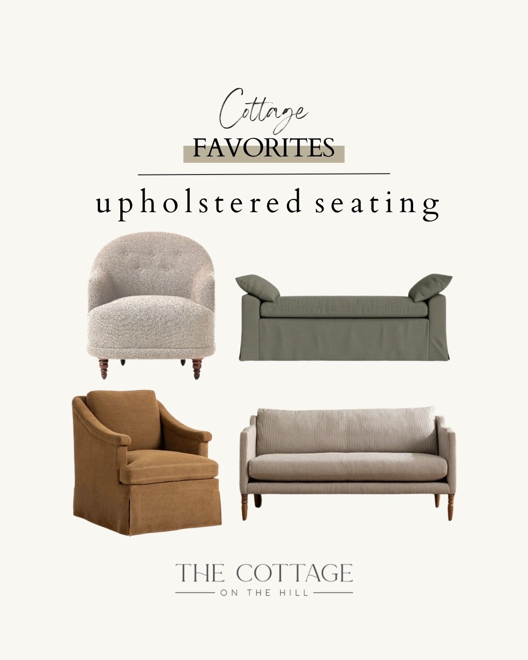 Here are some of my favorite upholstered seating options. 

#LTKHome