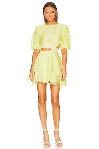 Bardot Enya Organza Mini Dress in Sunshine from Revolve.com | Revolve Clothing (Global)