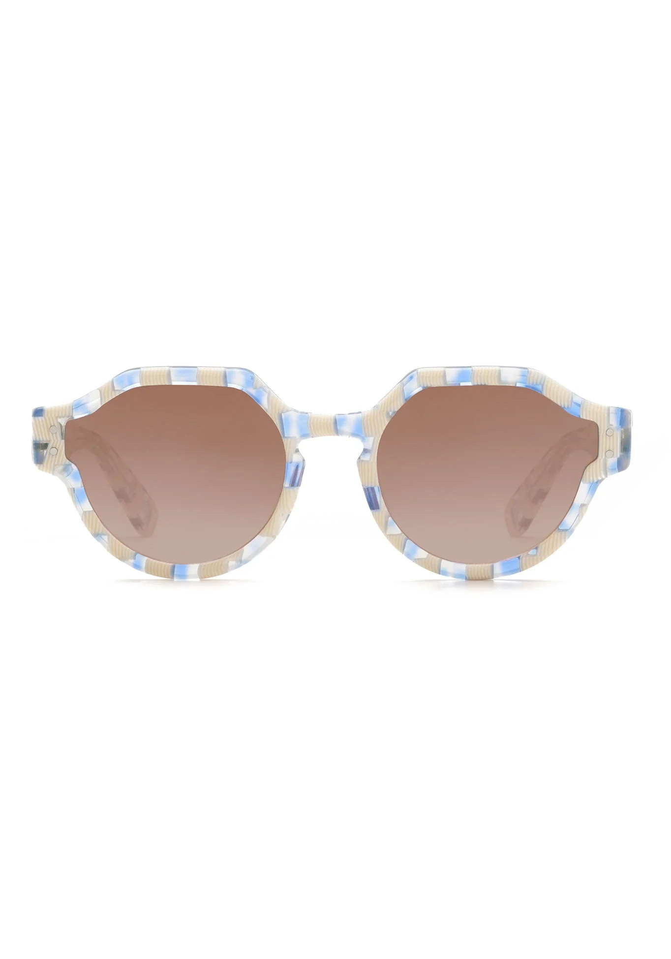 ASTOR | Gingham over Crystal Mirrored | KREWE Eyewear