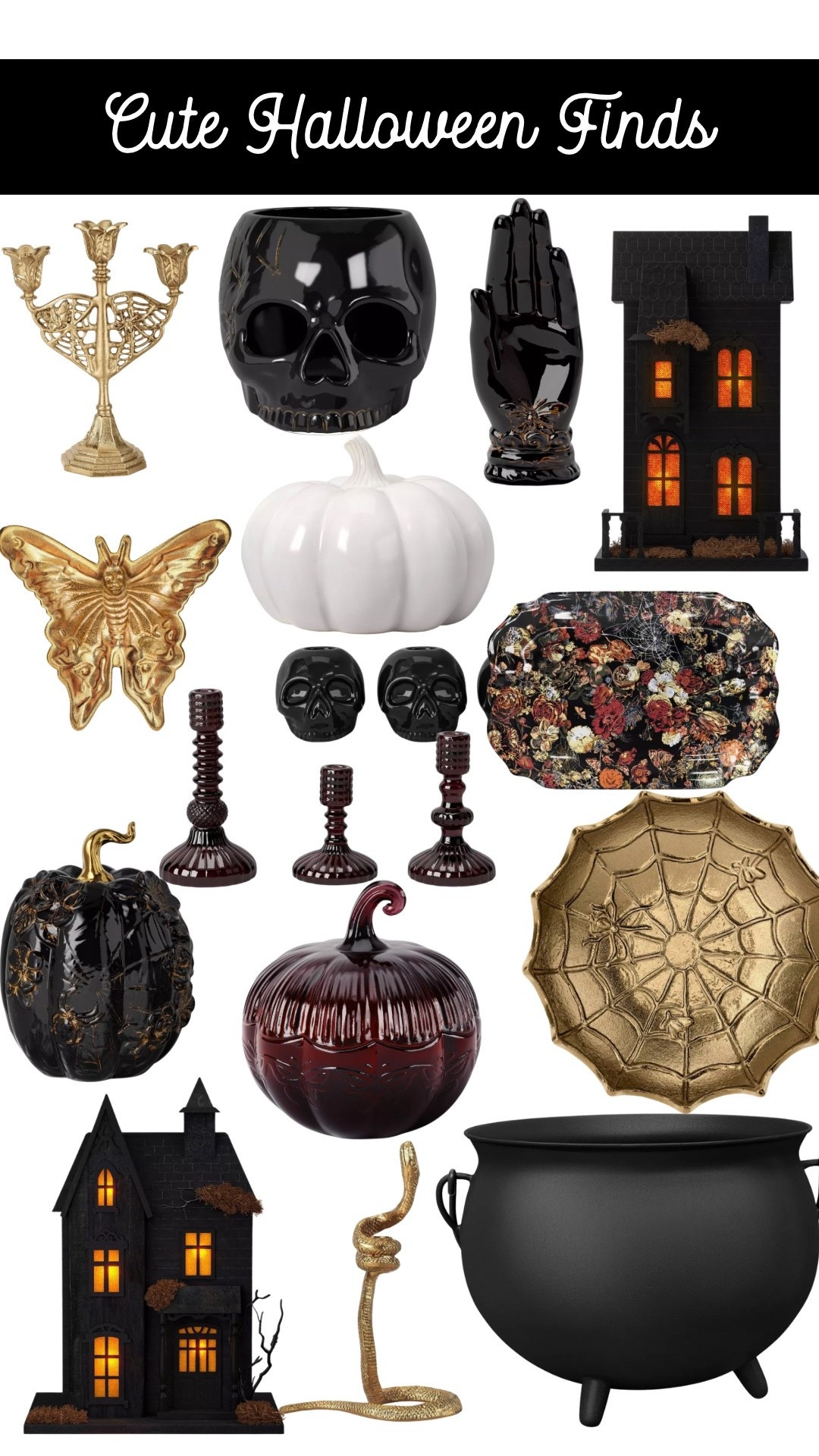Cute Halloween finds, moody Halloween decor 

#LTKHome #LTKSeasonal
