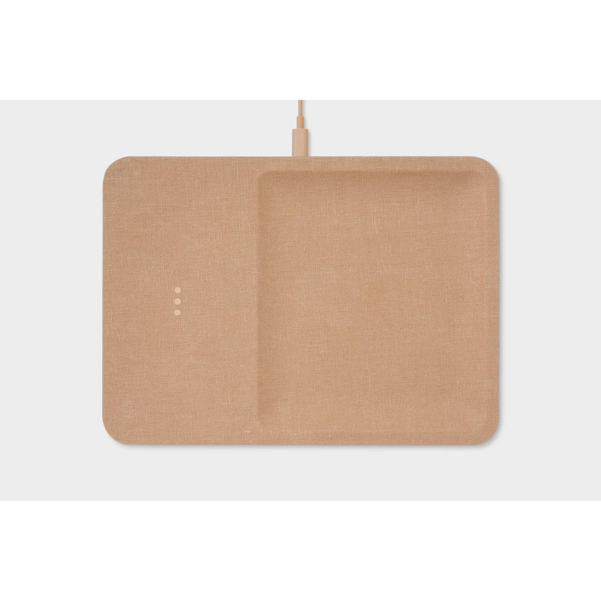 Courant Essentials CATCH:3 Single-Device Wireless Charger with Accessory Tray - Natural | Target