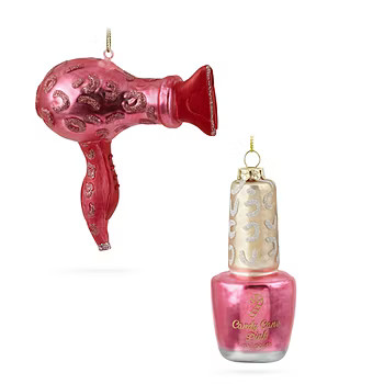 North Pole Trading Co. Blowdryer & Nail Polish 2-pc. Christmas Ornament | JCPenney