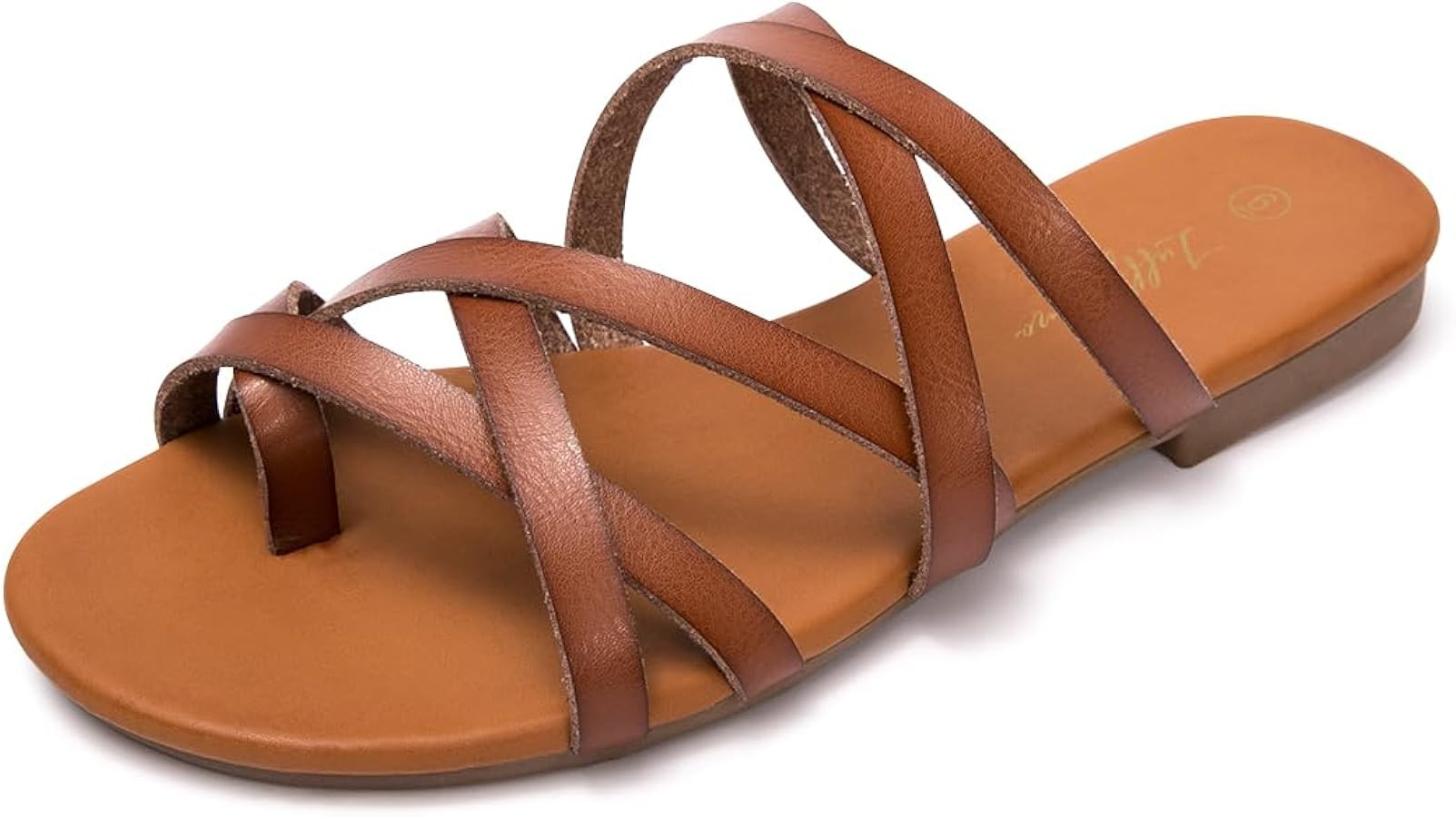 Luffymomo Women's Elastic Strap Flat Sandals Casual Summer Open Toe Sandal | Amazon (US)