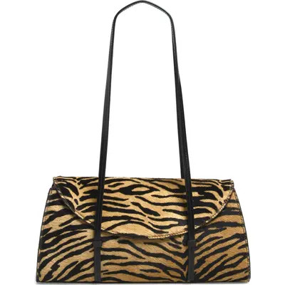 Reformation Elena Haircalf Shoulder Bag in Warm Tiger Haircalf at Nordstrom | Nordstrom