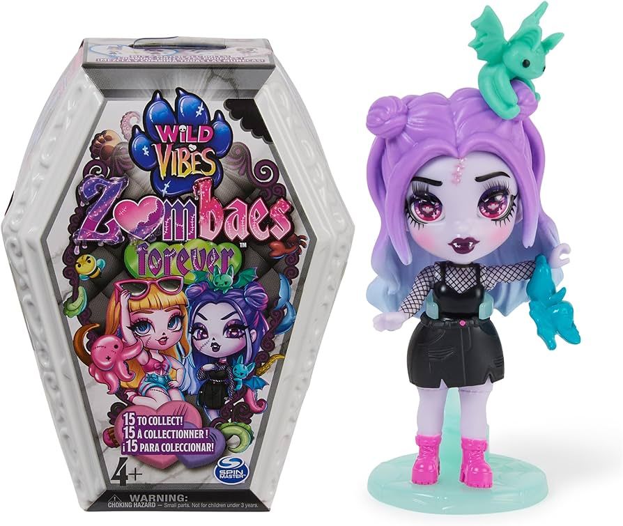 Zombaes Forever, Wild Vibes, Surprise Collectible Zombie Figure, Doll Accessories & Toy Coffin (S... | Amazon (US)