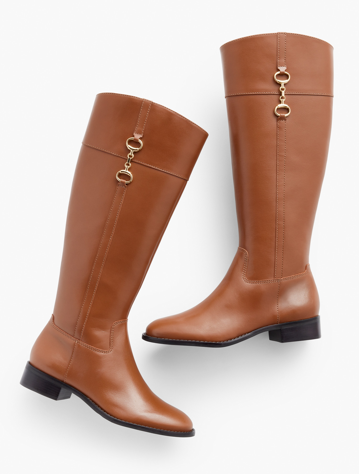 Tish Bit Riding Boots - Cognac - 6 1/2 M Talbots | Talbots