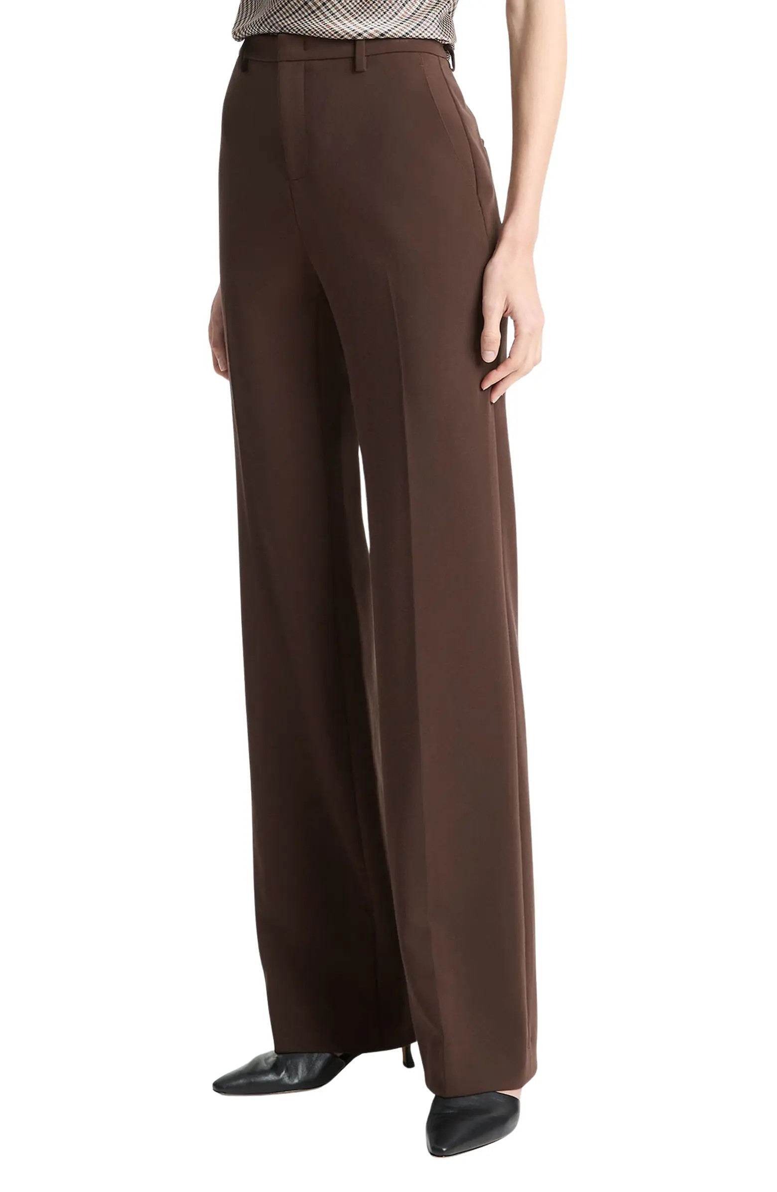 Tailored Mid Rise Stretch Bootcut Pants | Nordstrom
