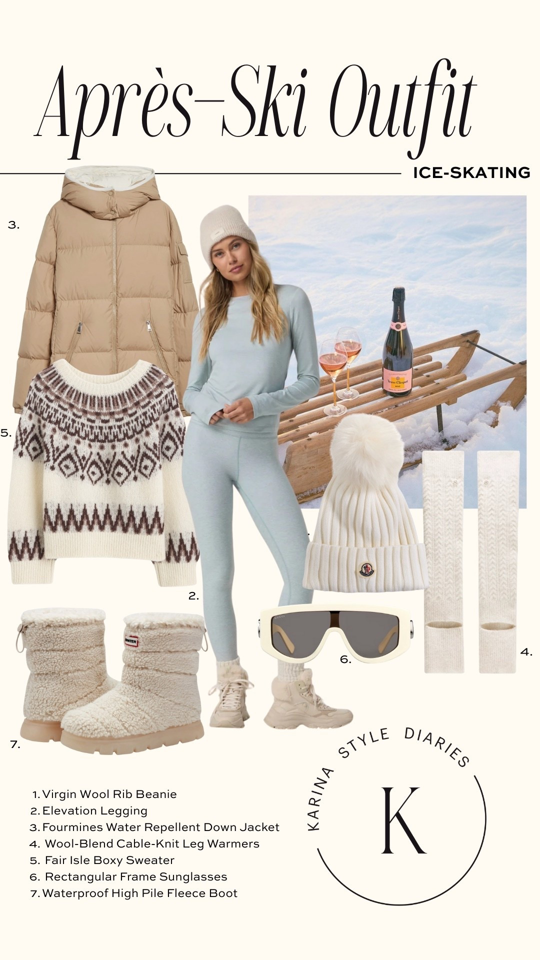 Cozy winter outfit inspo for outdoor skating, snowy walks, all cold weather ready! 

Fair isle sweater, down jacket, cozy knits, waterproof booties, winter layers, cozy winter style

#LTKActive #LTKHoliday #LTKTravel
