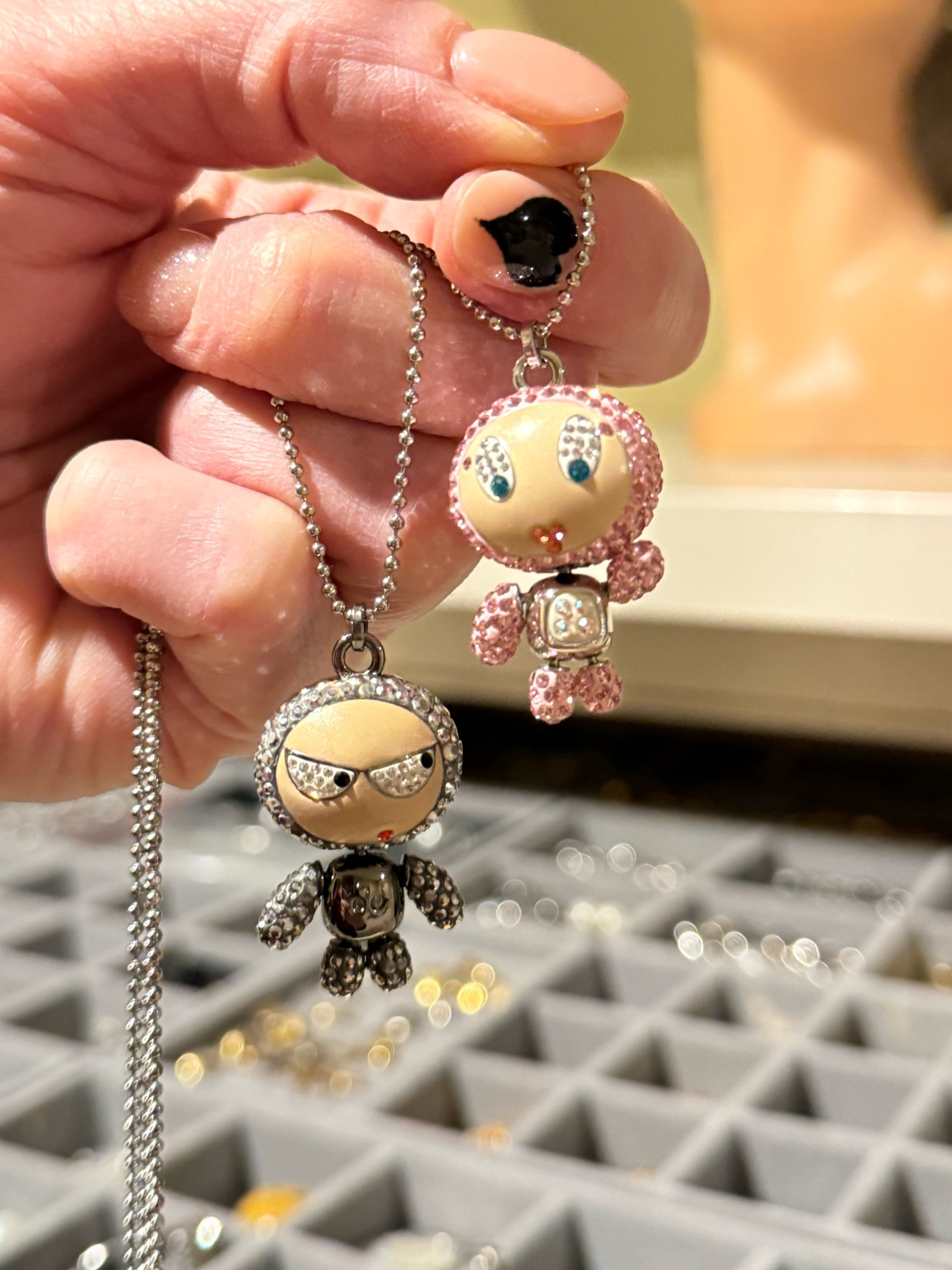 Questions on these little doodly-doos… They are swavorski Crystal and I’ve had them for years!  Originally I paid around $150 per necklace… there were a ton of different doodly-doos  back when I got them.  Apparently they’re collectible. 🙈 linking a couple I found on eBay and you can also find them onon Poshmark.

#LTKover40 #LTKGiftGuide #LTKstyletip