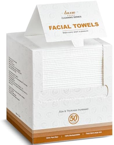 Disposable Face Towel,Biodegradable Facial Towels,Extra Thick Soft Large Clean Facial Towels Plan... | Amazon (US)