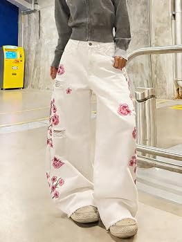 Womens Baggy Jeans Wide Leg Pants Denim | Amazon (US)