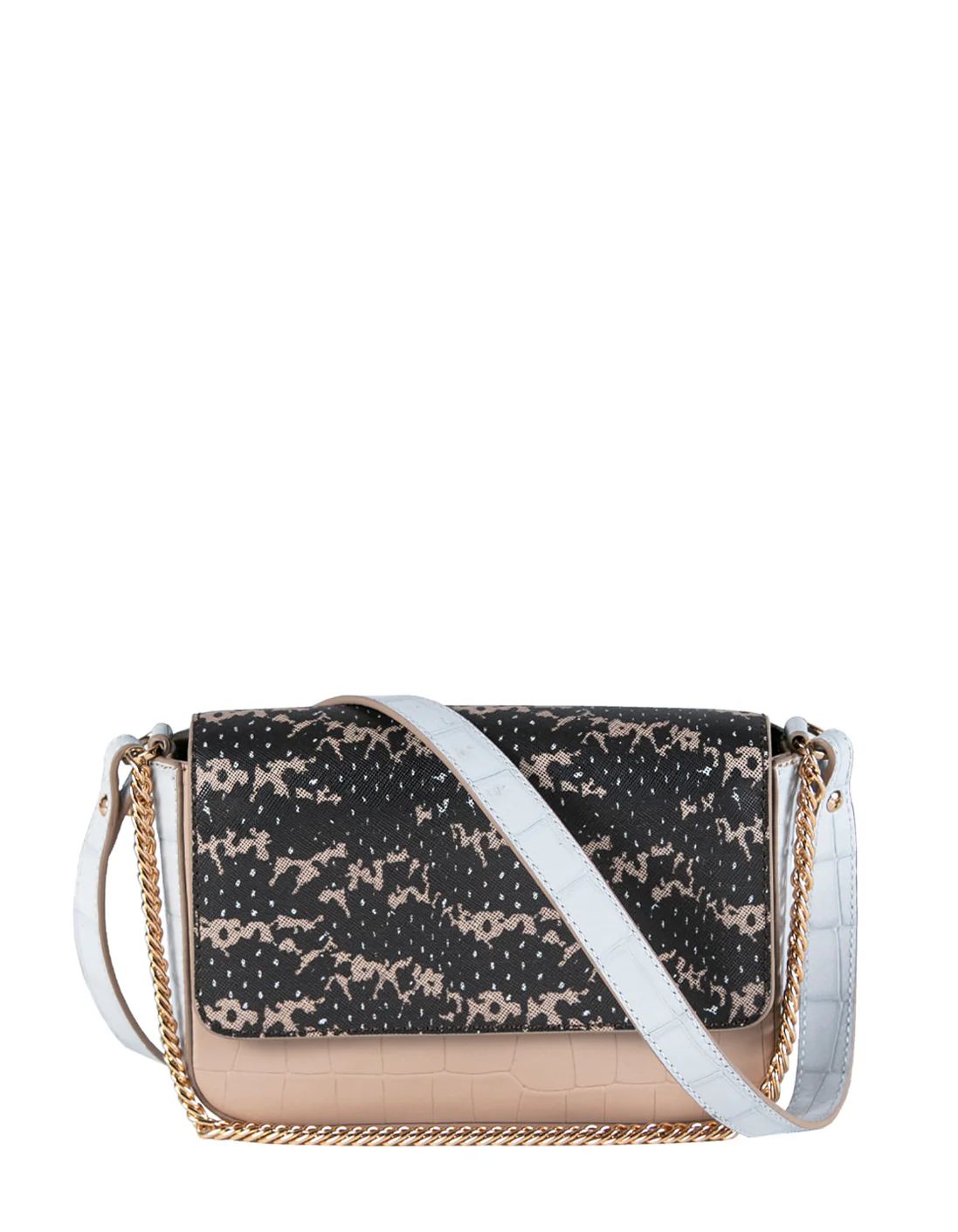 Kiss Kiss Crossbody in Onyx & Almond Saffie | Kelly Wynne | Kelly Wynne Handbags