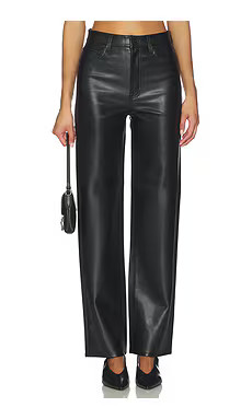 PISTOLA Cassie Super High Rise Straight in Onyx from Revolve.com | Revolve Clothing (Global)