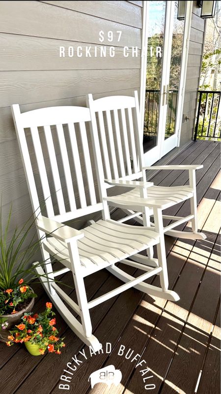 🚨 $97 🚨 these rocking chairs are 4 years old and still look and feel brand new! The price is insane & unbeatable for quality. 

#mothersday #mothersdaygift #patiofurniture #amazonfinds #walmartfinds #salealert