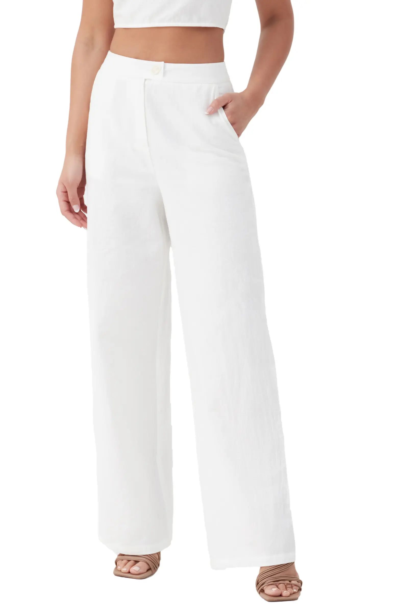4th & Reckless Suzanne High Waist Wide Leg Trousers | Nordstrom | Nordstrom