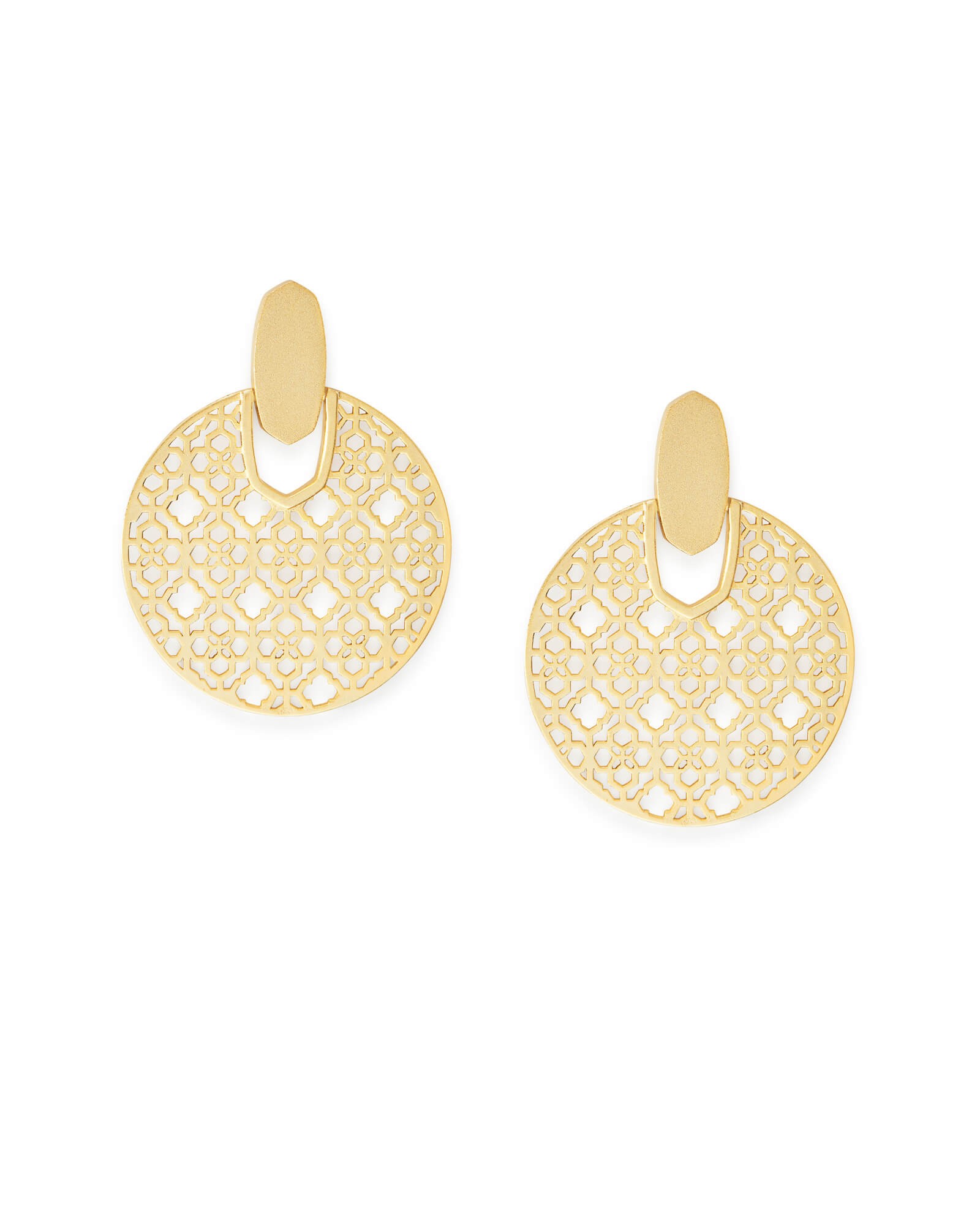 Didi Gold Statement Earrings in Gold Filigree | Kendra Scott