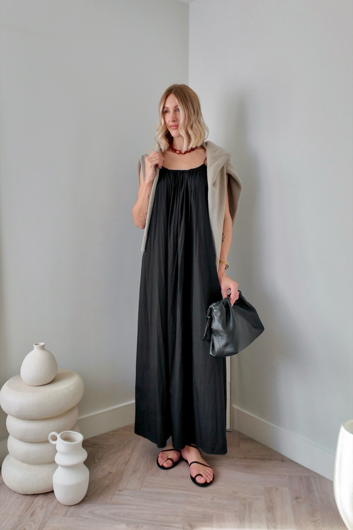 Holiday Outfits | daytime to evening black maxi dress 🫶🏼✨🎶🍸☀️ 

#LTKtravel #LTKeurope