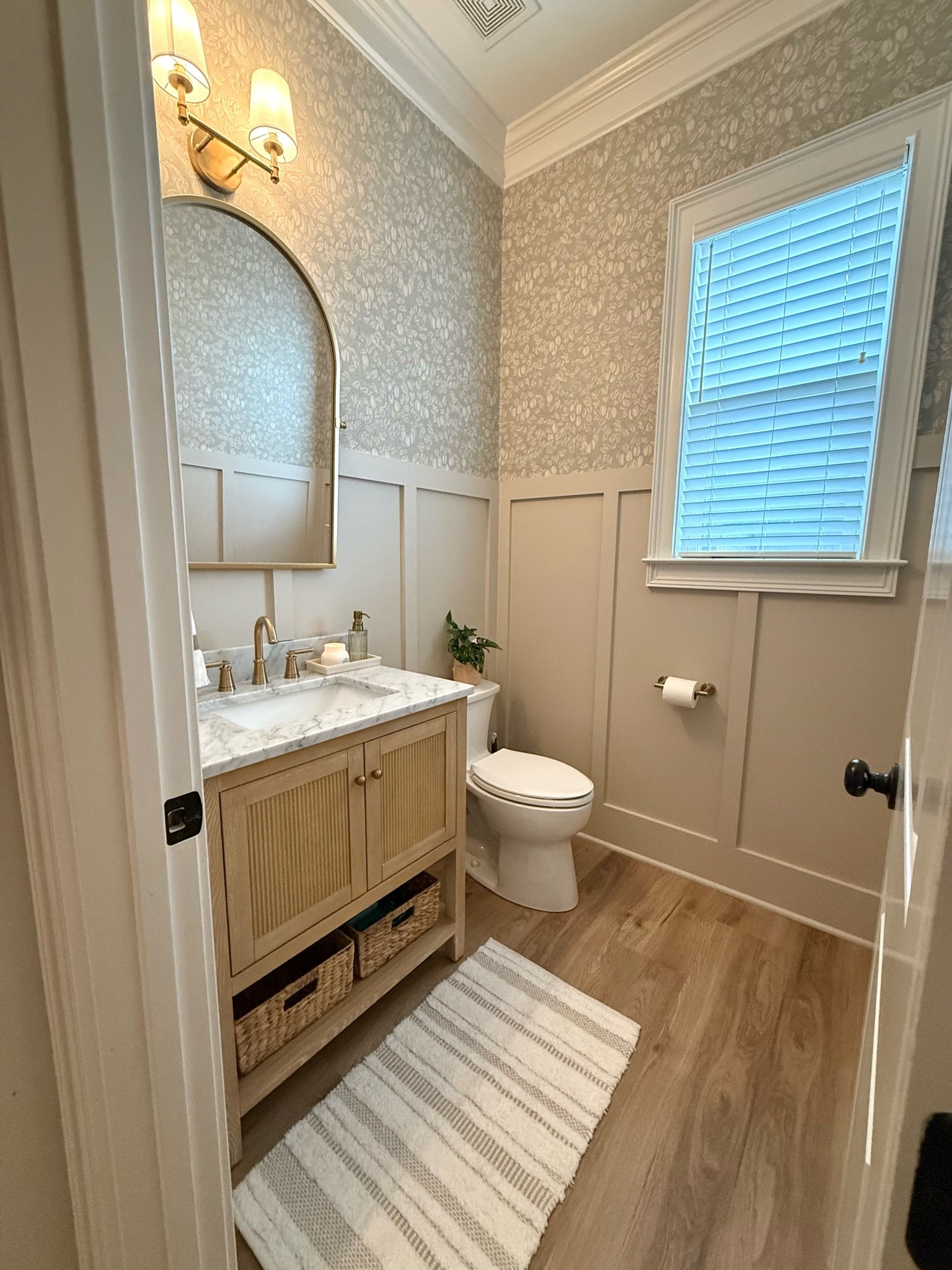 Even a half bathroom deserves its own cozy moment 🤍✨

#LTKHome #LTKSeasonal