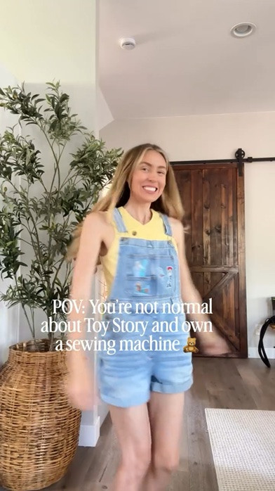 A Disney moment stitched by hand 🧵✨

The second I found out I was going to see Toy Story 5… I started sewing 🧸🤠

Turning my excitement into patchwork overalls for me and a matching Toy Story dress for my daughter felt like the most me thing I could do in this moment.

Just a little childhood magic, carried forward 🥹🤍

Disney sewing, Toy Story nostalgia, and handmade memories will always have my heart ✂️✨

Fabric and overalls : Comment SHOP below to receive a DM with the link to this post on my LTK ⬇ https://liketk.it/6gn7K
 #toystory5 #craftymom #sewingfordisney #diysfordisney
