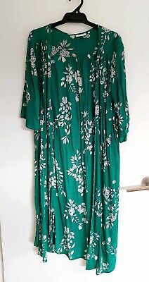Ladies Gorgeous Green Floral Open Front Top/Kimono/Jacket sz S/M by JEANSWEST | eBay AU
