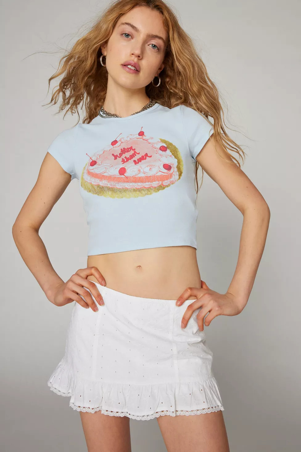 Kimchi Blue Elise Eyelet Skort | Urban Outfitters (US and RoW)