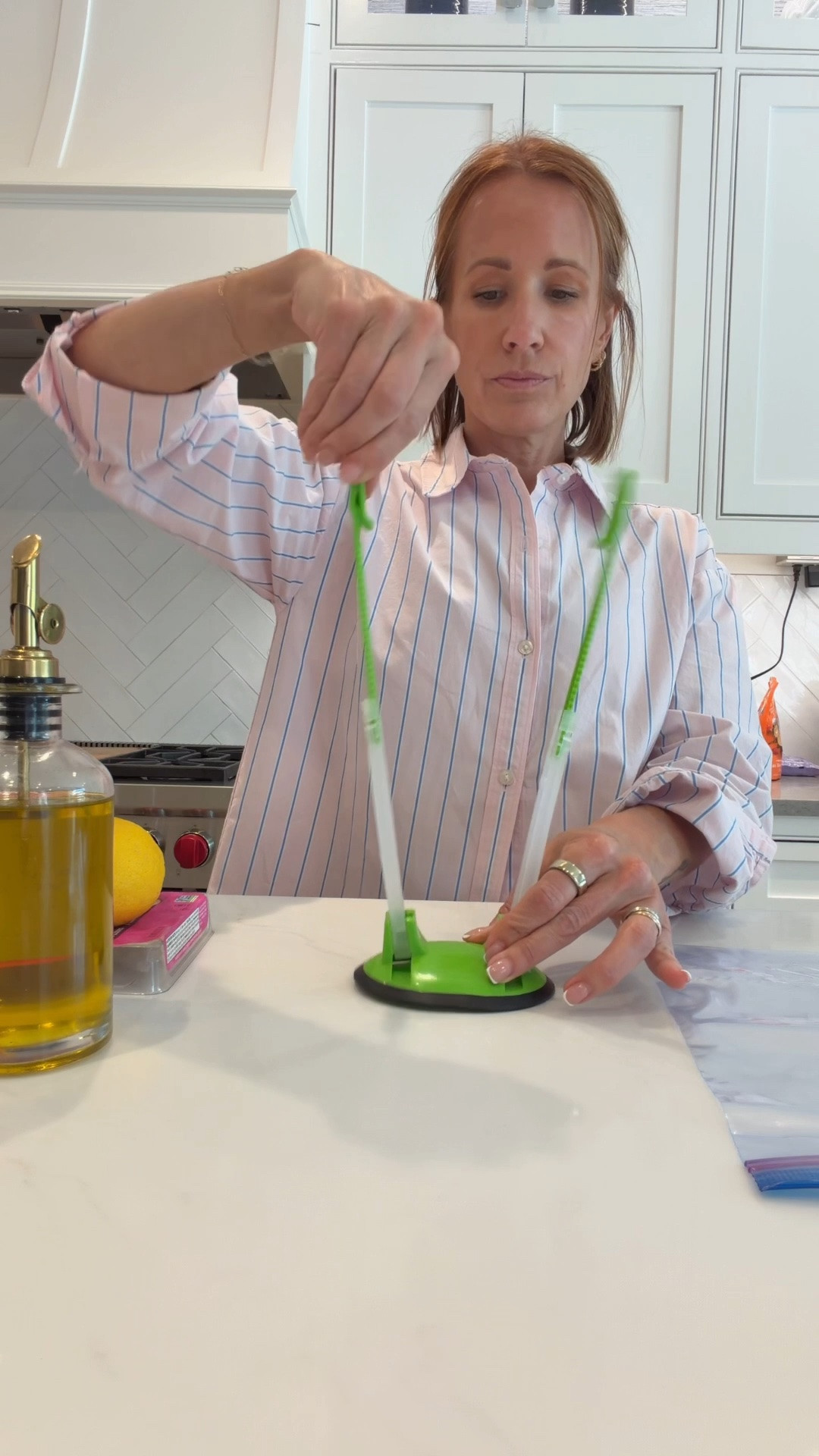 This Amazon kitchen hack has genuinely changed the way I meal prep — the Kuibo Baggy Rack Ziploc bag holders stand on their own so you have both hands completely free while you fill freezer bags, mix marinades, pour snacks, or pack lunches without the bag collapsing on you. I use them constantly for marinating chicken and meal prep freezer meals but they work just as well for storing leftovers, portioning snacks, and anything else that involves filling a plastic bag one-handed. They are an Amazon Choice product with over 5,000 bought last month and come in packs of 4, 6, or 8 — one of those affordable Amazon kitchen organization finds that solves a problem you didn’t even realize was slowing you down.

#LTKmomlife #LTKfoodie #LTKHome