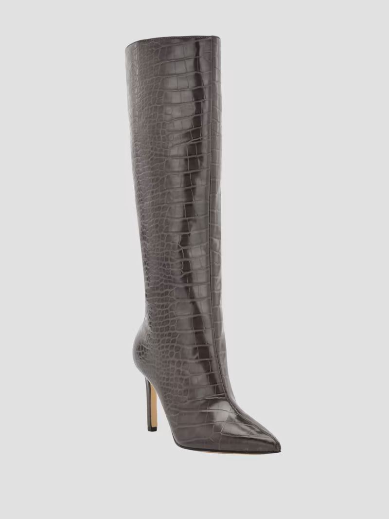 Dayton Faux-Leather Knee-High Boots | Guess (US)