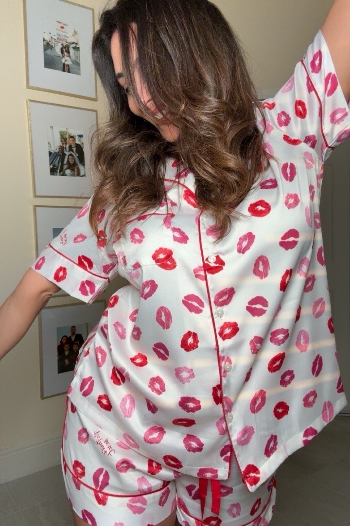 VDAY pjs 💋  pjs come in so many different prints! Wearing size M, true to size. 

#LTKMostLoved #LTKSeasonal #LTKMidsize