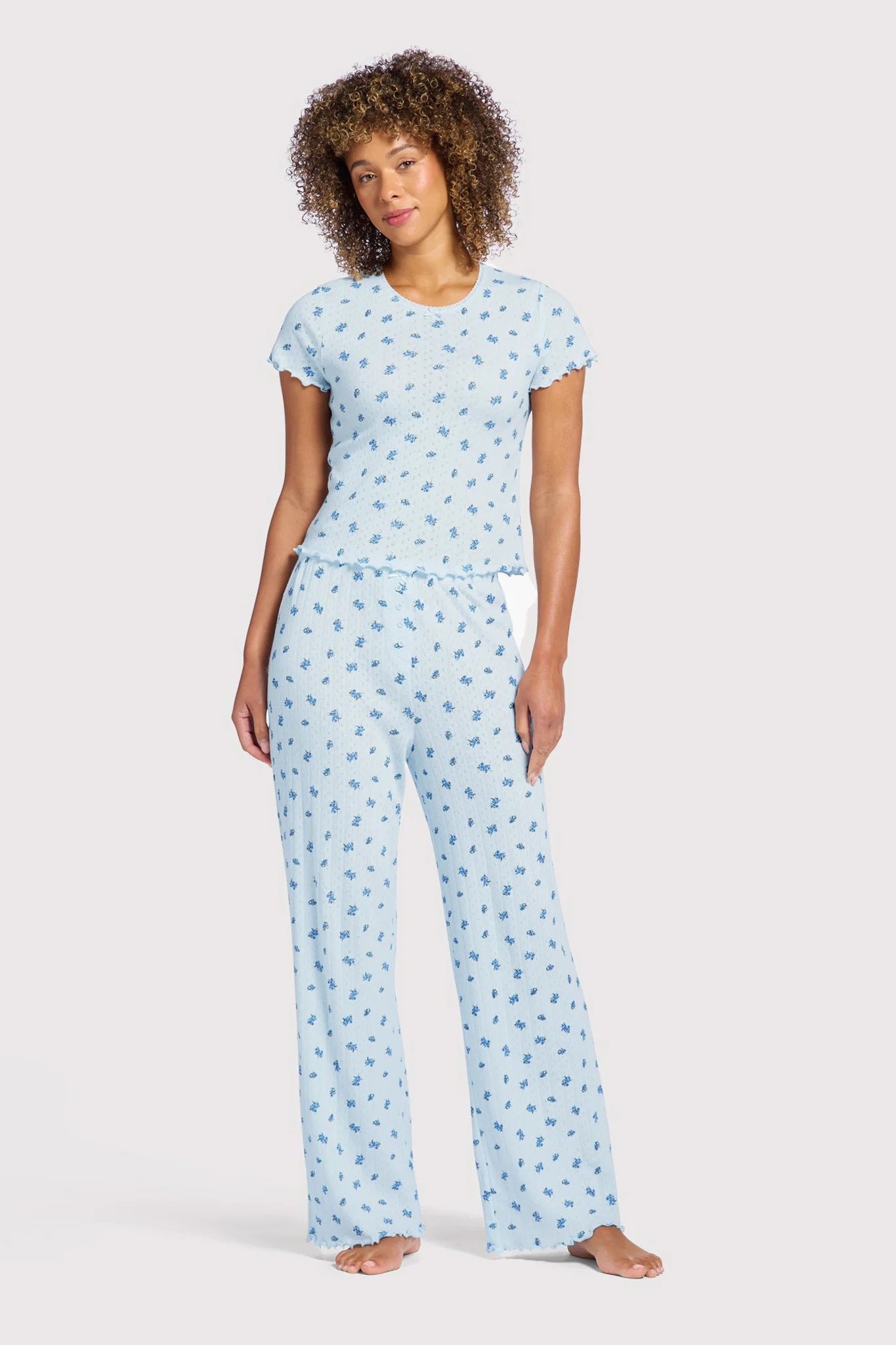 Pointelle Pajama Pant Set | nuuds