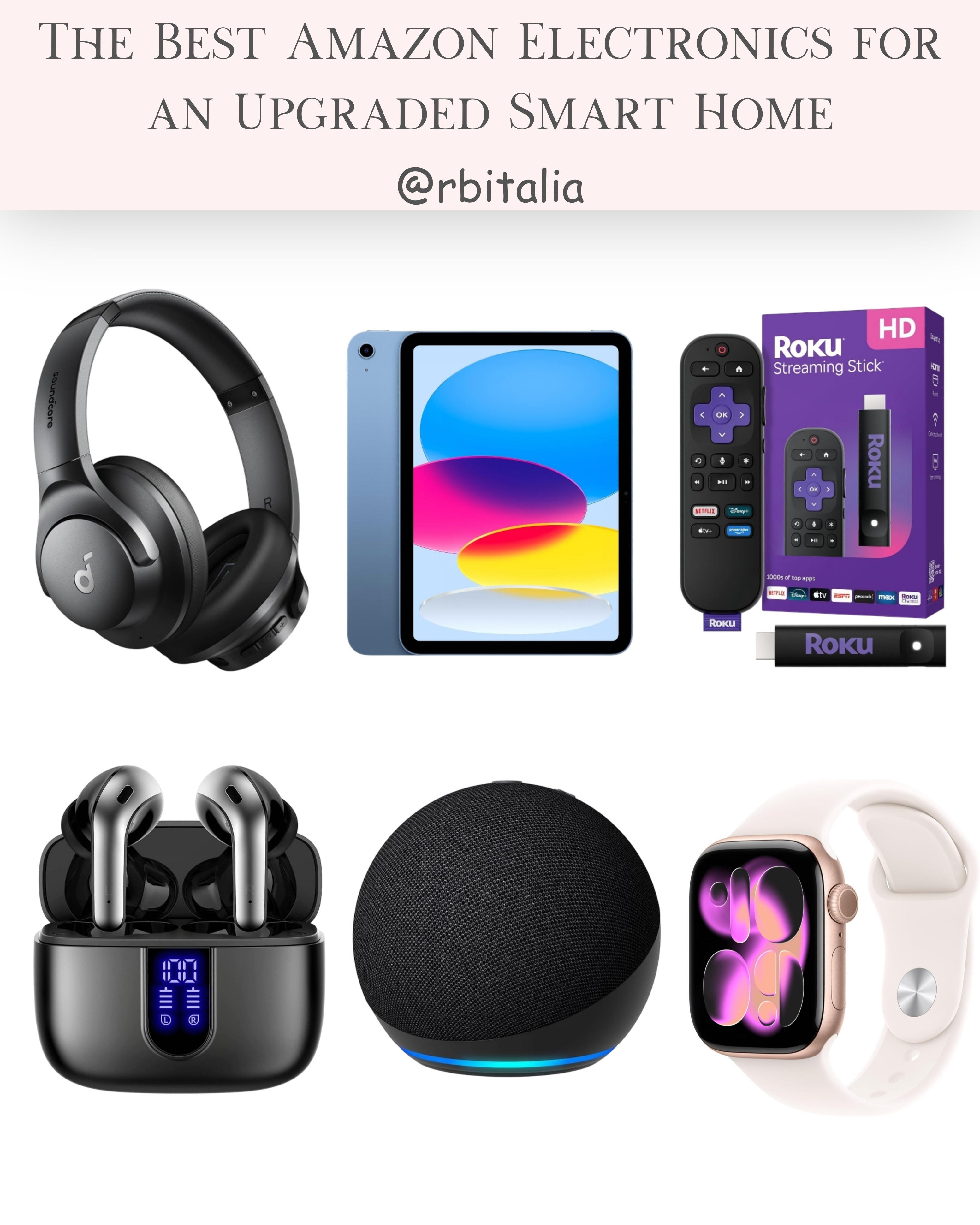 Smart home goals! Upgrade your space with the best Amazon electronics. From smart speakers to security essentials, shop my top picks and take your smart home to the next level! #SmartHomeEssentials #AmazonElectronics #LTKTech 

 #LTKU #LTKHome #LTKSaleAlert