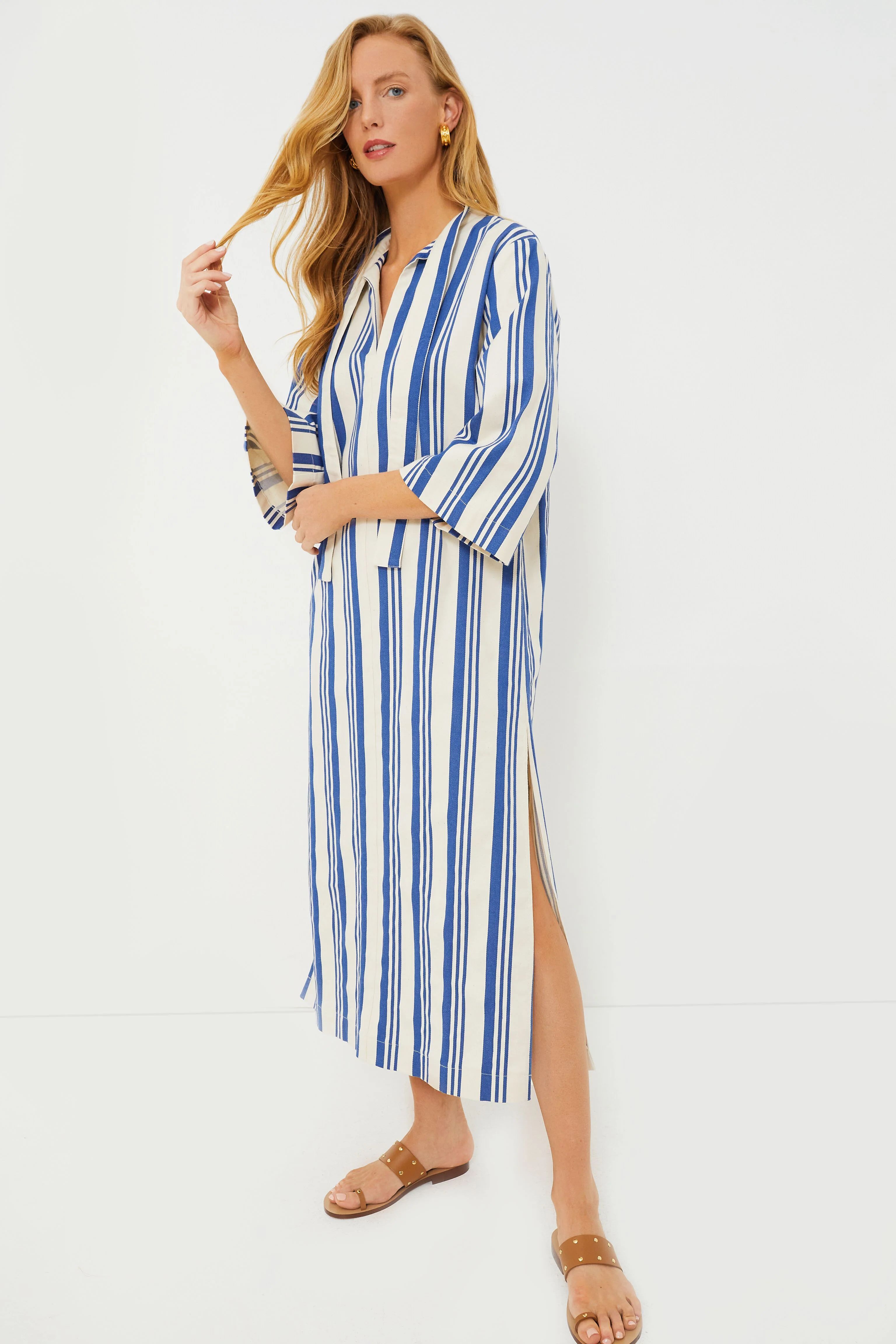 French Blue Stripe Adele Dress | Tuckernuck (US)