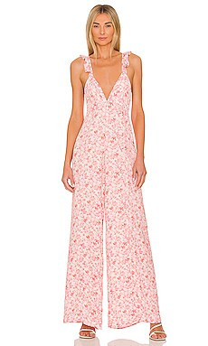 RESA Jilly Jumpsuit in Pink Floral from Revolve.com | Revolve Clothing (Global)