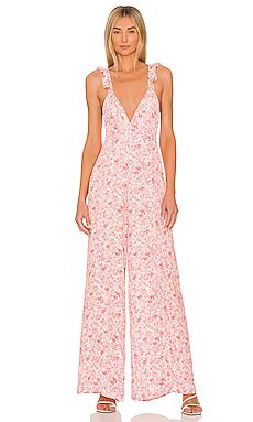 RESA Jilly Jumpsuit in Pink Floral from Revolve.com | Revolve Clothing (Global)